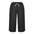 thumbnail image 5 of CAIXIA Capri Pants for Women High Waisted Slim Fit Rolled Hem Cropped Trousers Summer Cargo Capris Pants with Pockets 2026, 5 of 5