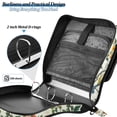 thumbnail image 4 of FORMRS Zipper Binder with Shoulder Strap 2-inch Ring 500 Sheet Capacity File Bag, Light Green Floral Pattern, 4 of 5