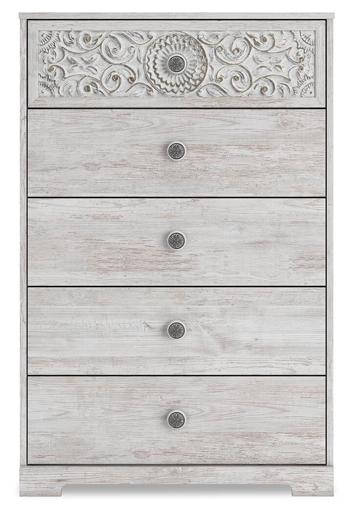 Signature Design by Ashley Casual Paxberry Chest of Drawers, Whitewash
