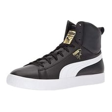 puma clyde mid core foil black
