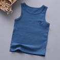 thumbnail image 5 of Kogui Undershirts for Toddler Boys Sleeveless Youth Boys Compression Sleeveless Shirt Undershirts Workout Base Layer Vest Quick Dry Soccer Shirts 12 18 Months (Navy,12-18 Months), 5 of 8