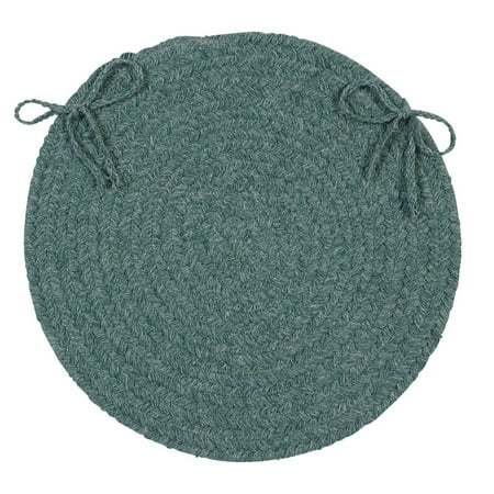 

15 Teal Green Braided Chair Pad
