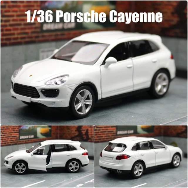 1/36 Porsche Macan SUV Toy Car Model For Children 5'' RMZ CiTY Diecast Sport Miniature Pull Back Collection Gift For Kid Boy Cayenne1