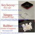 thumbnail image 2 of Replacement KeyCap Hinge For Key hinges Clip For Dell Latitude 3520 Vostro 3510 3520 5510 5515 7510 7620 3515 Laptop Keyboard 1 Keycap, 2 of 2