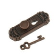thumbnail image 5 of 2 Pieces 1/12 Dollhouse Miniature Vintage Door Locks with Keys - Bronze, 5 of 8