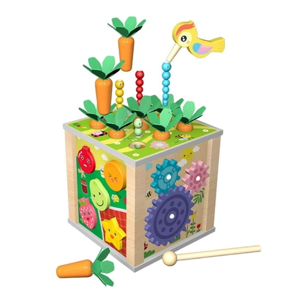 juguetes montessori,juguetes montessori 6 en 1 juguetes de madera montessori,juguetes de los niños juguetes de madera cofre del tesoro,juguetes que combinan la forma juguetes sensoriales de la