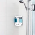 thumbnail image 3 of Better Living Products 76354 Euro Series TRIO 3-Chamber Soap and Shower Dispenser, White, 3 of 4