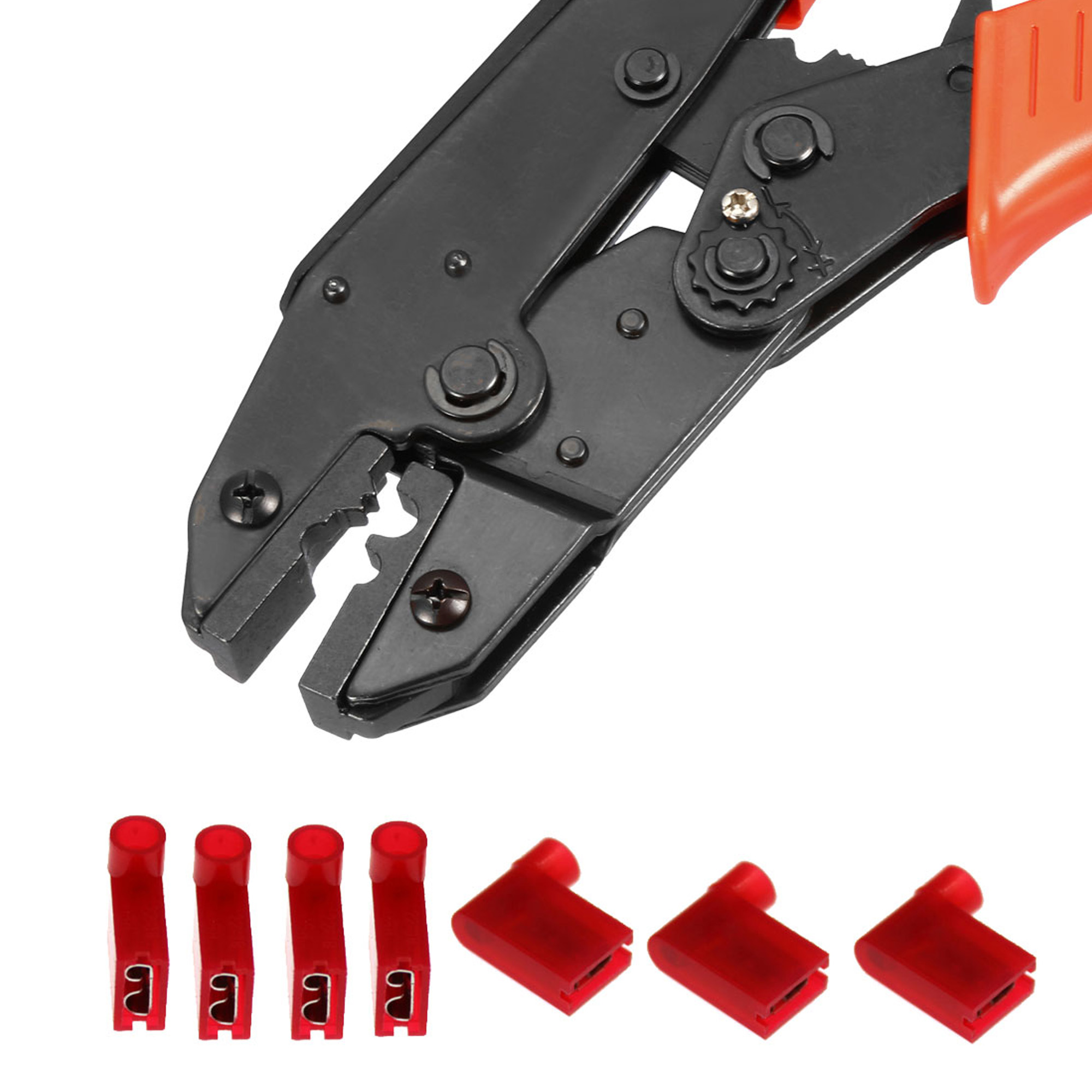 Flag Terminal Crimper Ratchet Crimping Pliers AWG 12 for 4-6mm² Flag Terminal