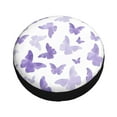 thumbnail image 3 of XMXY Purple Butterfly Spare Tire Cover, Universal Waterproof Cover for Jeep RV Tire Wheel Protection, 14 inch, 3 of 8