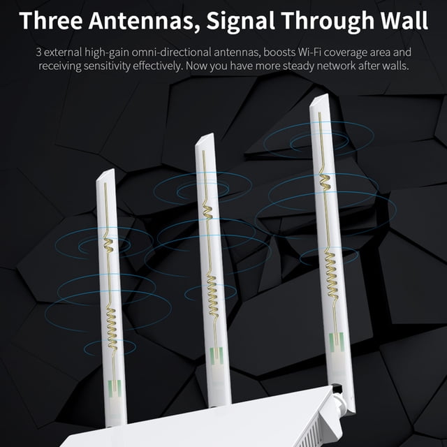Router Inalámbrico Enrutador de antena externa Enrutador WiFi inalámbrico de transmisión estable para oficina en casa Hugtrwg Para estrenar