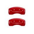 thumbnail image 2 of Convient 2014-2016 Chrysler Town & Country MGP Caliper Cover Caliper Cover 32018SCW2RD Ensemble de 4; Style Aile de Chrysler 2 Gravure; Revêtement en Poudre; Rouge; Aluminium, 2 of 4