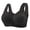 Black, variant on Womens Seamless Jelly Bras Front Closure Comfort Breathable Plus Size Daily No Underwire Full Support Bra Seamless Bras for Women 1 PC