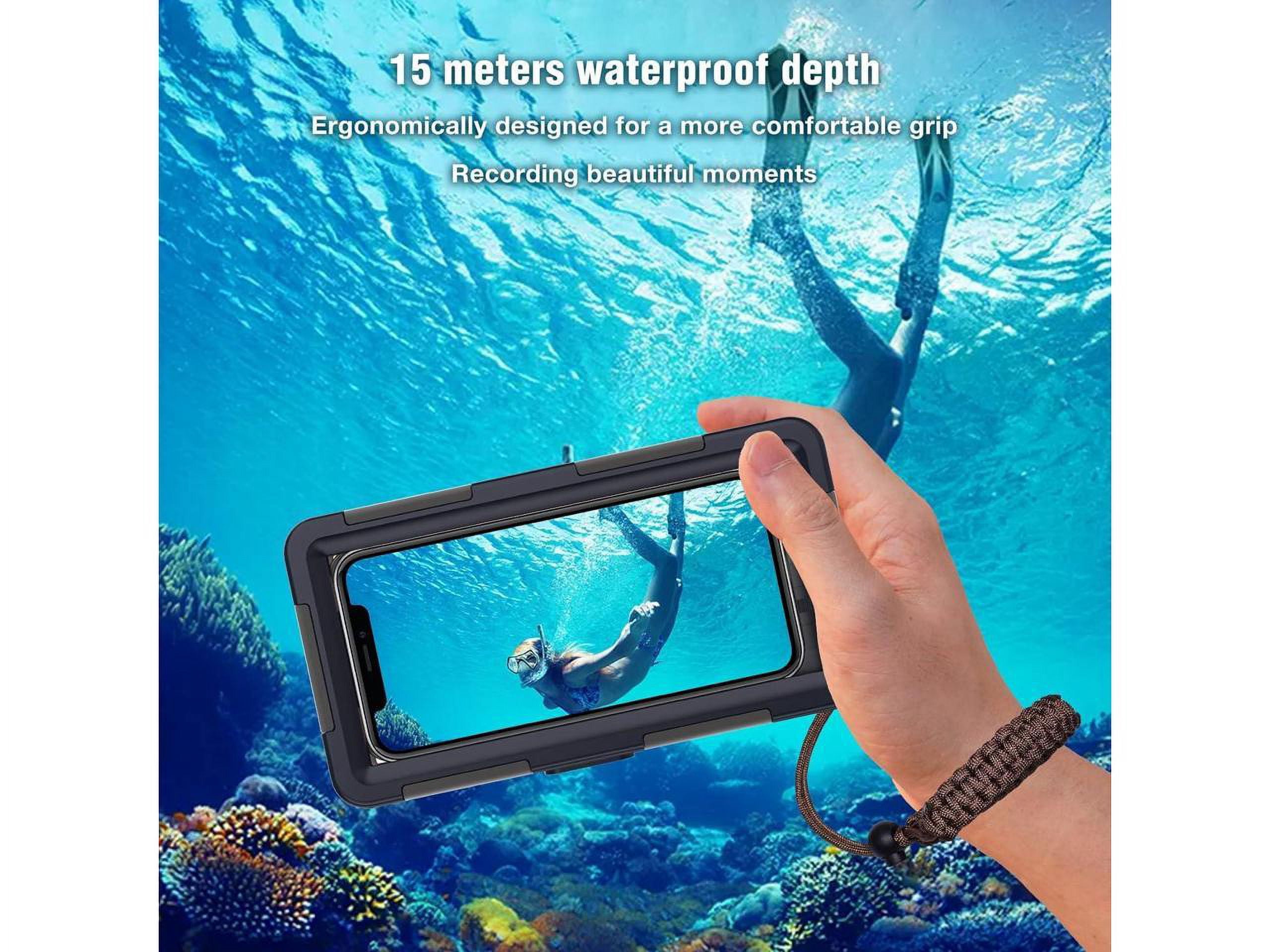 Universal Waterproof Phone Case for Snorkeling & Diving [50ft/15m] Underwater Photography Video Protection Case with Lanyard for iPhone 15/14/ 13/12/ 11/ Pro Max Samsung Galaxy LG Google