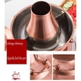 thumbnail image 3 of Hot Pot, Chinese Charcoal Hotpot, Chinese Copper Hot Pot, Pure Copper Thick Mongolian Cattle Hotpot, For Family Dinners Gatherings Barbecues Outdoor Cooker Picnic, 3 of 7