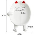thumbnail image 5 of Cat Spoon Rest for Kitchen，Multifunction Ceramic Spoon Rest for Kitchen Counter,Cooking Utensil Holder Stove cover Lid Holder for Stove Modern Spatula Utensil Rest，Cute Spoon Rest Red, 5 of 5
