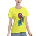 thumbnail image 2 of T-Shirt Basique à Manches Courtes pour Femmes Style de Rue Demon Slayer, 2 of 6