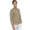 thumbnail image 2 of Stretch Is Comfort Men's Oh So Soft Luxe Mock Neck Turtleneck Long Sleeve Shirt | Adult Small- 5x, 2 of 6