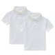 thumbnail image 1 of Odeerbi Chicos Niñas 2 Pack Camisas de Manga Corta Color Sólido Botón Casual Abajo Uniforme Escolar Tops Para 1-13 Años, 1 of 9