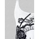 thumbnail image 3 of Más el tamaño de la impresión del cráneo del entrecruzamiento Tank Top Rosegal  Camisetas sin mangas de talla grande, 3 of 5