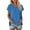 502_Blue, variant on V Neck T Shirts for Women Stylish And Comfortable Women's Loose Fit Shirt | Casual Tee Any Occasion Short Sleeve Shirts for Women Blue