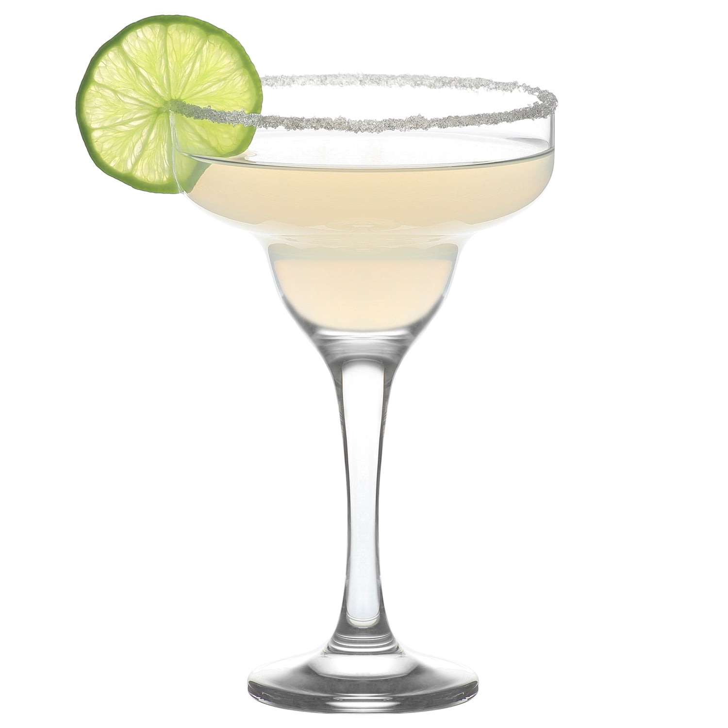 LAV Margarita Glasses Set of 6, 10.25 oz Clear Cocktail Glass Set