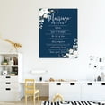 thumbnail image 5 of Koyal Wholesale Marriage Prayer Canvas Wall Art Decor, Navy Blue with White Floral Design, Wedding Registry Ideas, 5 of 5