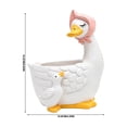 thumbnail image 2 of Parent and Baby Goose Resin Flower Pot Figurine, Creative Animal Planter Ornament, Sweet Decor Vessel for Desktop s, Balcony Green Plants and Courtyard Garden Landscape Decoration, 2 of 7