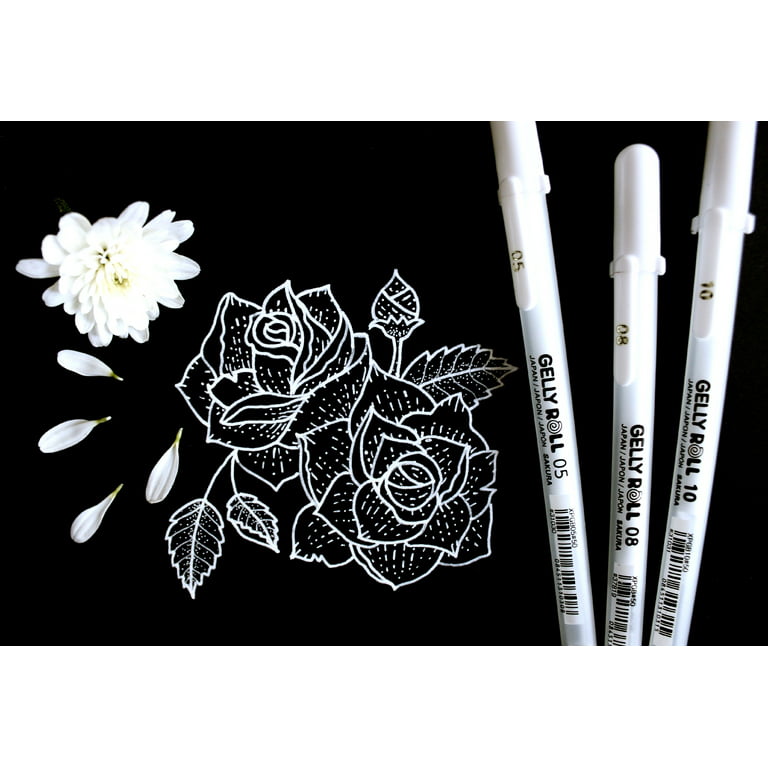Sakura Classic Gelly Roll White Pens, 6 Count ( Pack Algeria