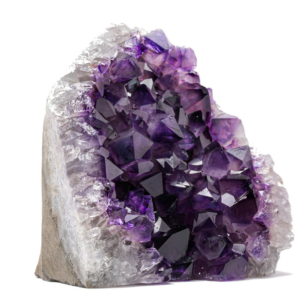 Natural (1 lb to 1.5 lb) Crystal Stone from Uruguay Raw Geode Quartz - Purple Color - Walmart.com