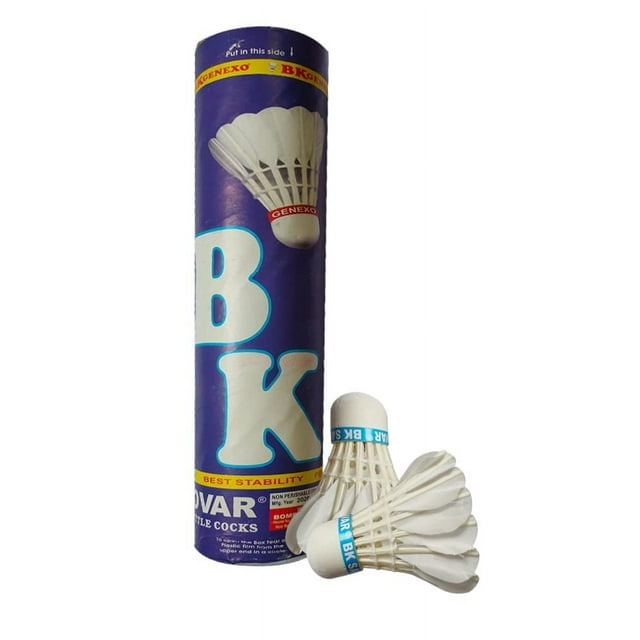 Rioff Badminton Duck Feather Shuttlecock | White , Pack Of 10 , Suitable For Beginners | Durable And All Weather Proof