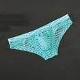 thumbnail image 2 of SGFCWSX Men's Sheer Mesh Lace Briefs** Light Blue XXXL, 2 of 6