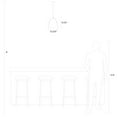 thumbnail image 2 of Generation Lighting 6551701 Norman 1 Light 13" Wide Pendant - White, 2 of 7