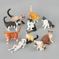thumbnail image 2 of Chats Mignons Action Figure Simulation Chaton Modèle Ornements Réalistes Animaux Figure Poupée pour Enfants Cadeaux, 2 of 6