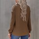 thumbnail image 4 of Suéter de punto de manga larga con solapa para mujer, ropa exterior informal para otoño e invierno, 4 of 6