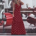 thumbnail image 1 of Mefallenssiah Robe d'Été Mode Femme à Pois Décontractée Confortable Sans Manches Col en V, 1 of 7