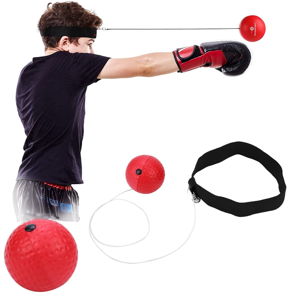 BuyWeek Reaction Training Equipment Fight Punch Reflex Ball With Head Band for Boxing Stress