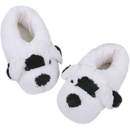 

PIKADINGNIS Women s Slippers Furry Slippers Winter Slippers Warm Slippers White Dog Slippers Animal Slippers Home Slippers Cute Slippers