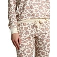thumbnail image 4 of BLIS Long Sleeve Crew Neck Leopard Pajamas (Women's) 2 Piece Set, 4 of 7