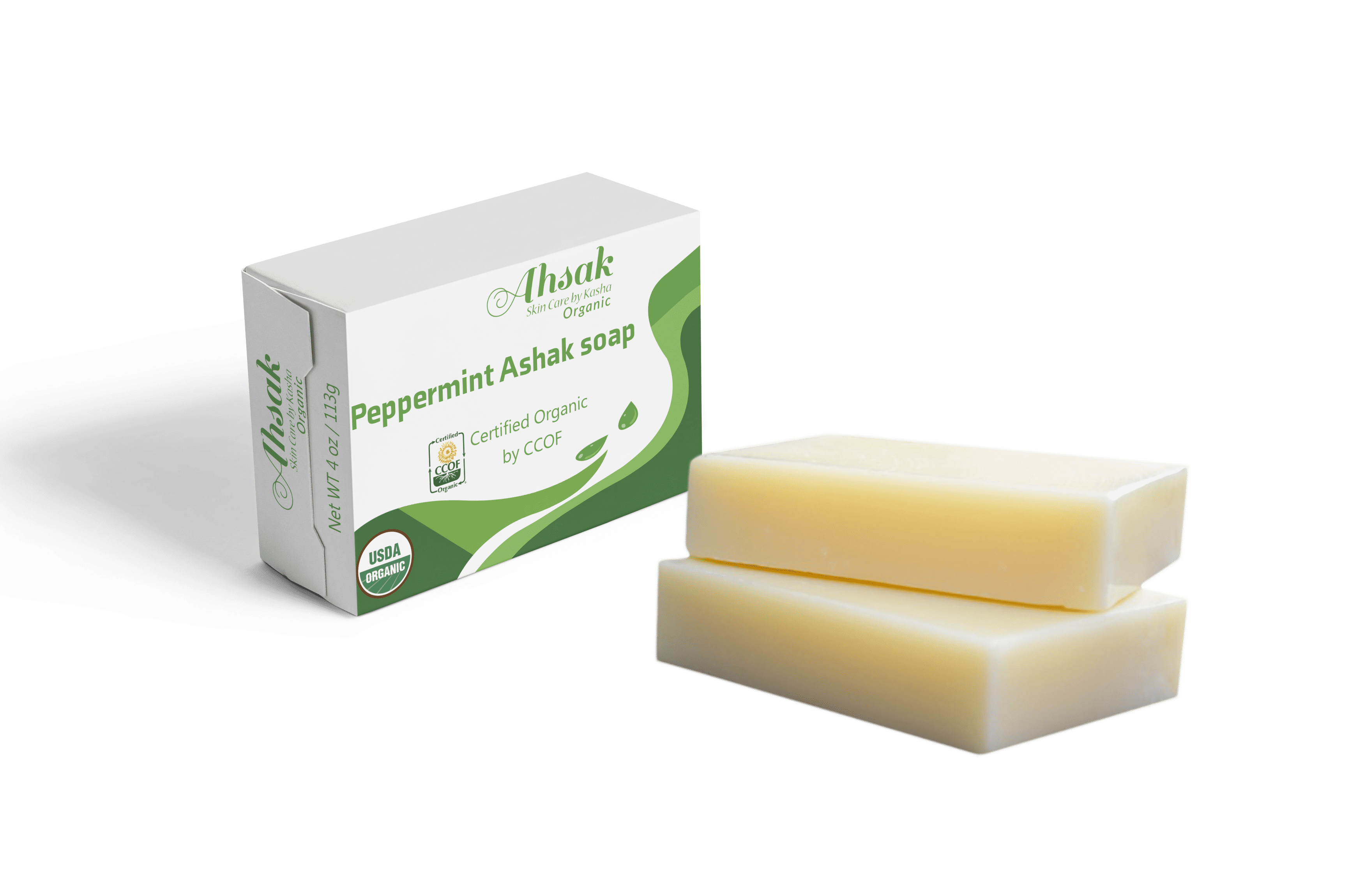 2 Ahsak Organic Peppermint Soap