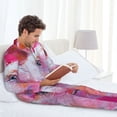 thumbnail image 6 of Cauagu Pink Pig Print Men's Long-Sleeve Pajama Set,Soft Button-Front 2Pjs for Men Long Sleeve Men’s Sleepwear-XX-Large, 6 of 7