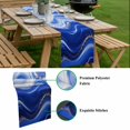 thumbnail image 5 of Blue Waves Abstract Table Runner - 36 Inch Long, Kitchen Dining Table Runner Dresser Scarves, Ocean Fluid Gradient Luxury Farmhouse Decor for Coffee Tables Wedding Party Banquet, 5 of 8