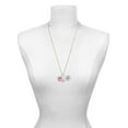 thumbnail image 3 of Delight Jewelry Silvertone Heart Outline - Round Seal - Light Pink Heart Nurse Strong Zoe Necklace, 3 of 4