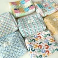 thumbnail image 2 of Bolsa de almacenamiento floral, bolsa de cosméticos de gran capacidad, bolsa de forro, almacenamiento portátil, organizador para estudiantes, lavado, tela de algodón acolchada, 2 of 6