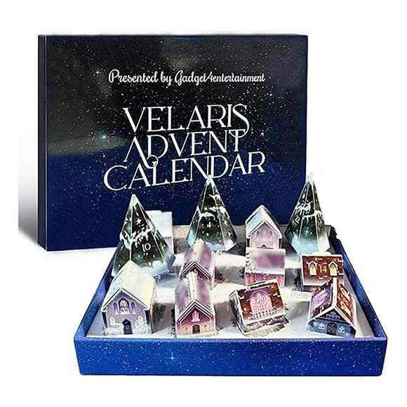 HUASHENG Velaris Advent Calendar 2024 For Christmas Gifts 12 Days Christmas Countdown Calendar With & Stationary & Gadgets To Open Each Days Toddler Xmas Gifts