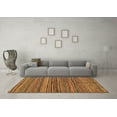 thumbnail image 3 of Ahgly Company Indoor Square Abstract Brown Modern Area Rugs, 3' Square, 3 of 4
