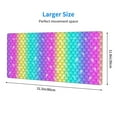 thumbnail image 4 of Disketp Gaming Mouse Pad Rainbow Scales2 Pattern Large Mouse Mat Long Extended Desk Pad Non-Slip Rubber Mice Pads Stitched Edges Thin Pad (11.8x31.5 Inch), 4 of 9