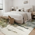 thumbnail image 4 of Dwelke Washable Area Rugs Non-Slip Modern Abstract Soft for Living Room Entryway Bedroom,Green 6x9ft, 4 of 7