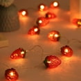 thumbnail image 4 of MesaSe 5 Pieds 10LED Fée Décorative de Noël à la Fraise Suspendue pour Festivals Fêtes de Carnaval de Pâques, 4 of 7