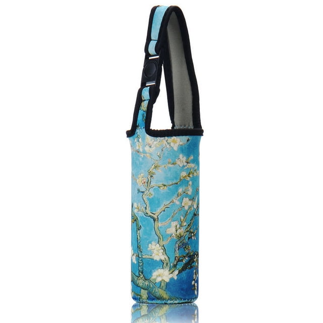 Funda protectora elástica para taza térmica, funda para taza, funda para taza de agua gruesa con dibujos animados, funda de tela para buceo, funda de tela estampada