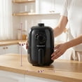 thumbnail image 4 of EAF-1121X Personal 1.1 Qt. Compact Space Saving Electric Hot Air Fryer Oil-Less Healthy Cooker, Timer & Temperature Controls, 1000W Black, 4 of 5